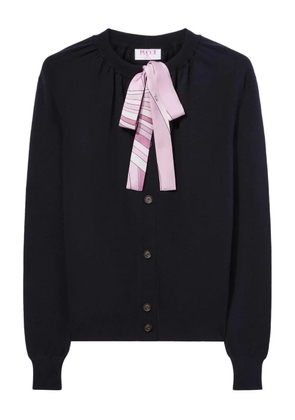 PUCCI ribbon-detailed cardigan - Blue