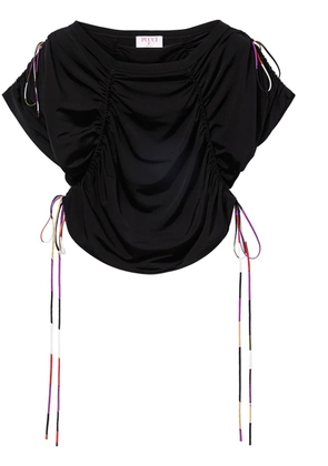 PUCCI contrasting-trim cropped top - Black