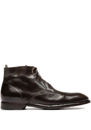 Officine Creative Sound lace-up leather boots - Brown