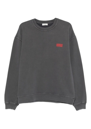 American Vintage logo-detail sweatshirt - Grey