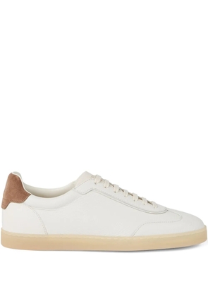 Brunello Cucinelli leather low-top sneakers - White