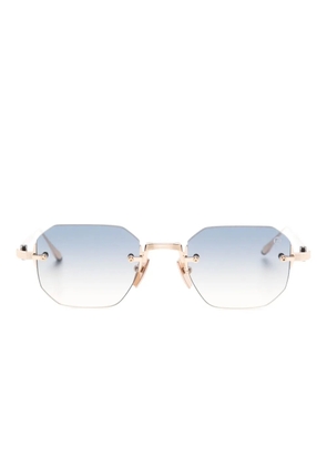 Akoni square-frame sunglasses - Gold