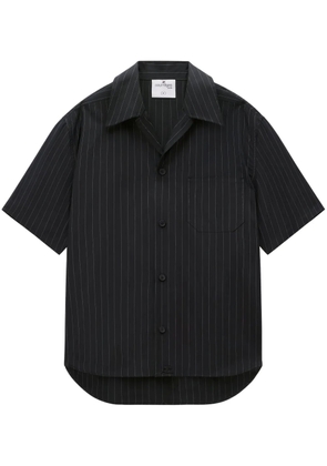 Courrèges pinstriped cotton shirt - Black