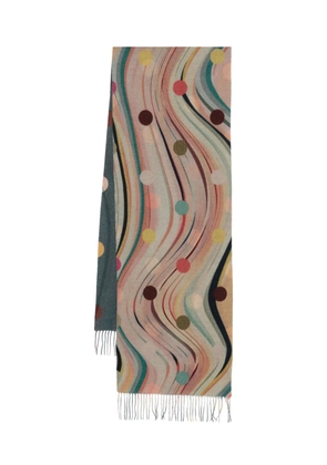 Paul Smith swirl-dot scarf - Neutrals