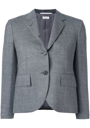 Thom Browne Classic Single Breasted Sport Coat In Medium Grey 2-Ply Wool Fresco