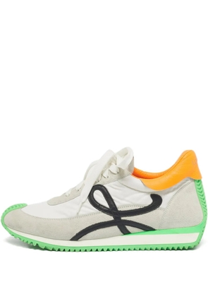 Loewe Pre-Owned paneled sneakers - White