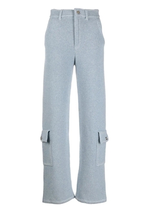 Barrie knitted cargo trousers - Blue
