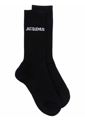 Jacquemus logo-print socks - Black