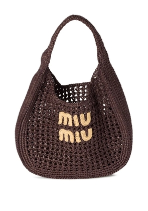 Miu Miu interwoven tote bag - Brown