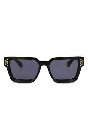 Philipp Plein Eyewear logo-detail square sunglasses - Black