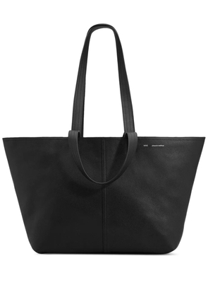 AMI Paris Midi leather tote bag - Black