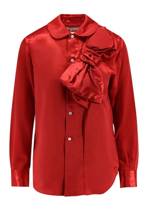 Comme Des Garçons Play bow-detail button-down shirt - Red