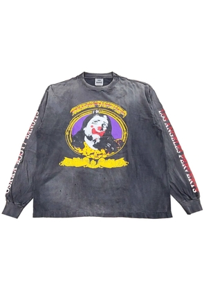 SAINT MXXXXXX graphic-print sweatshirt - Black