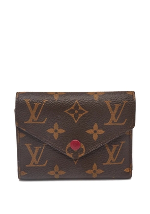 Louis Vuitton Pre-Owned Victorine coated-canvas snap wallet - Brown