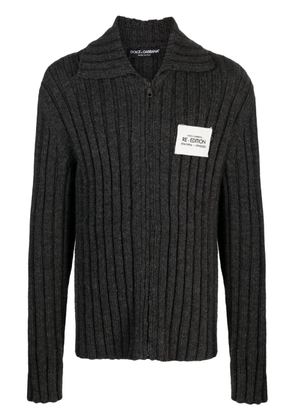 Dolce & Gabbana Re-Edition virgin wool cardigan - Grey