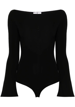Courrèges zip-detail jersey bodysuit - Black