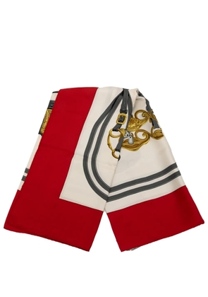 Hermès Pre-Owned 20th Century Brides de Gala Silk Scarf scarves - White