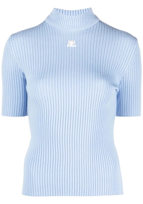 Courrèges Reedition rib-knit sweater - Blue