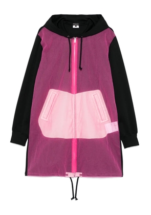 Comme des Garçons Homme Plus sheer-panel coat - Pink