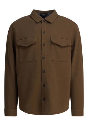 Vince cotton blend shirt jacket - Brown