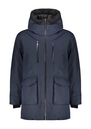 Herno hooded zip coat - Blue