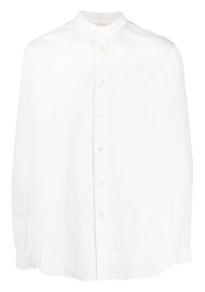 Forme D'expression band-collar cotton shirt - White