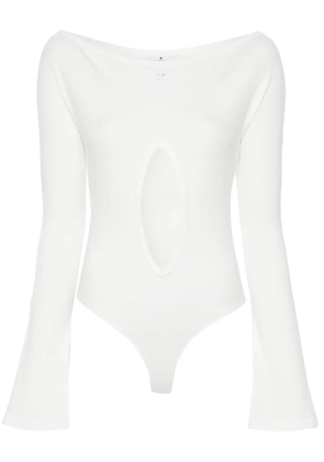 Courrèges cut-out bodysuit - White