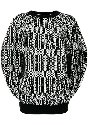 Comme Des Garçons embroidered knit jumper - Black