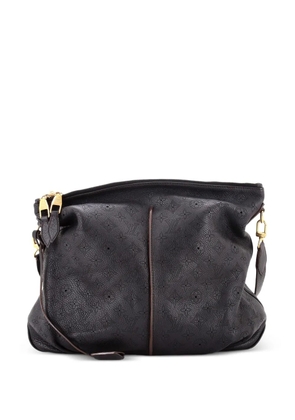 Louis Vuitton Pre-Owned Selene Handbag Mahina Leather MM hobo bag - Black