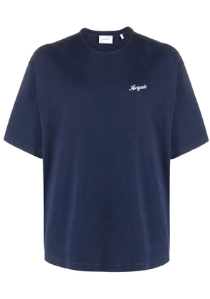 Axel Arigato logo-embroidered T-shirt - Blue