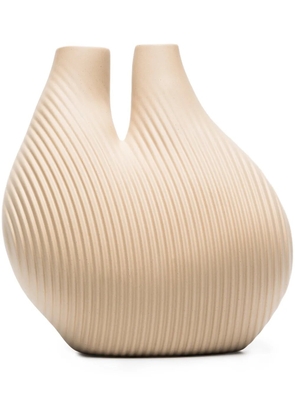 HAY W&S asymmetric ribbed vase - Neutrals