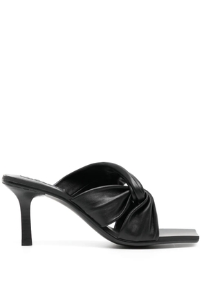 Senso Mila 80mm leather mules - Black