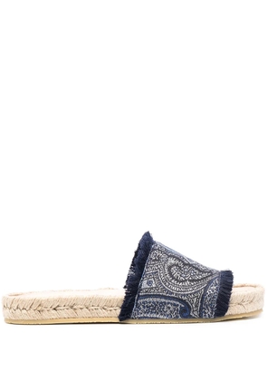 ETRO paisley open-toe sandals - Blue