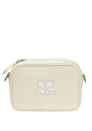 Courrèges logo-detail shoulder bag - Neutrals