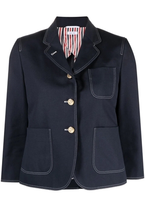 Thom Browne sack-patch cropped jacket - Blue