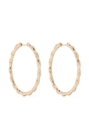 Anita Ko 18kt yellow gold Bamboo hoop earrings