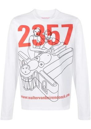 Walter Van Beirendonck Pre-Owned 2357 long-sleeved T-shirt - White
