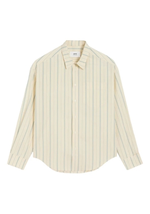 AMI Paris Ami de Coeur striped shirt - Neutrals