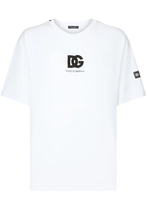 Dolce & Gabbana logo-appliqué cotton T-shirt - White