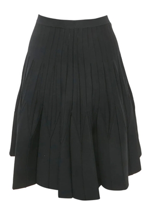 SANDRO pleated knitted skirt - Black