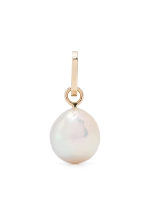 Adina Reyter 14kt yellow gold pearl drop hinged charm - Neutrals