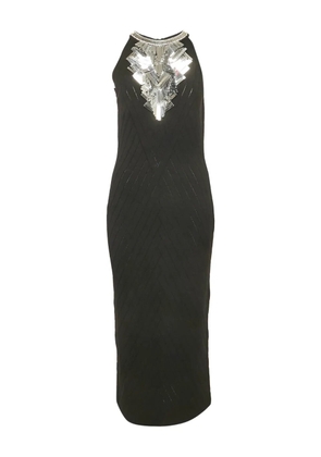 Balmain Pre-Owned sequin-embellished knit dress - Black