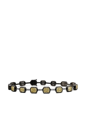 Jewels Aficionado 18K yellow gold embellished diamond bracelet - Black