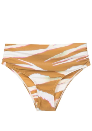 Lenny Niemeyer Oryx high-waisted bikini bottoms - Brown