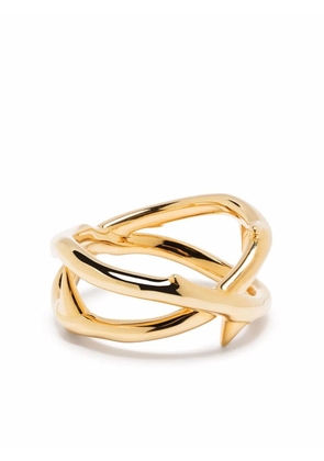 Shaun Leane rose thorn wide band ring - Gold