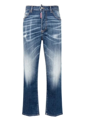 DSQUARED2 Boston high-rise cropped jeans - Blue