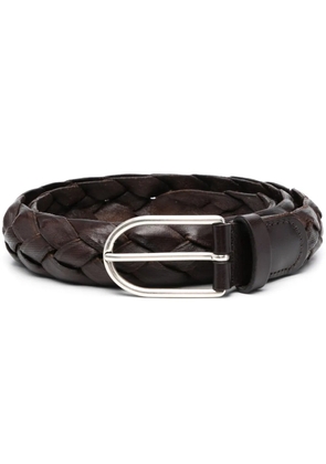 Dell'oglio woven leather belt - Brown