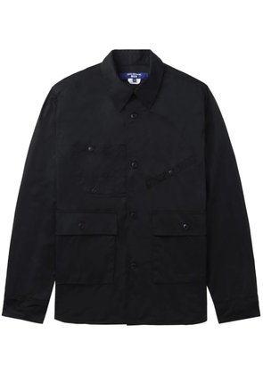 Junya Watanabe MAN asymmetric pocket-detail shirt - Black