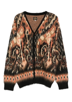 Needles patterned cardigan - Black