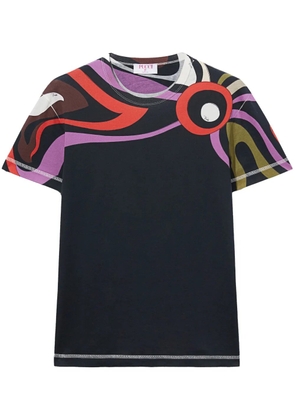 PUCCI Marmo-print cotton T-shirt - Black